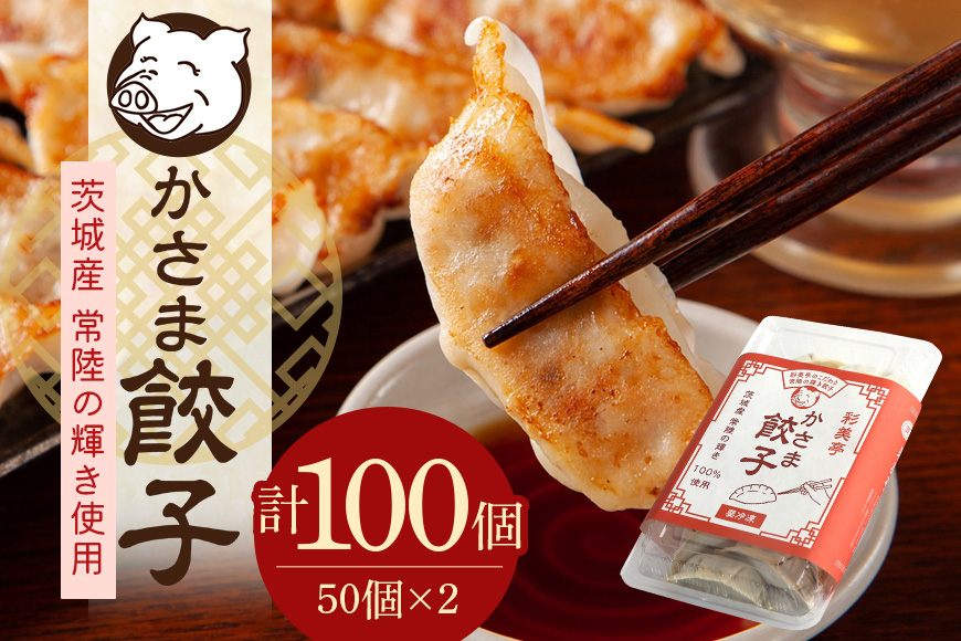 彩美亭 かさま餃子 常陸の輝き100個