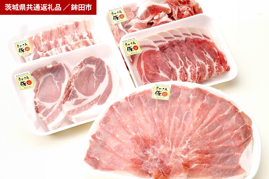 【3ヶ月定期便】まごころ豚　お楽しみセット（茨城県共通返礼品・鉾田市産）