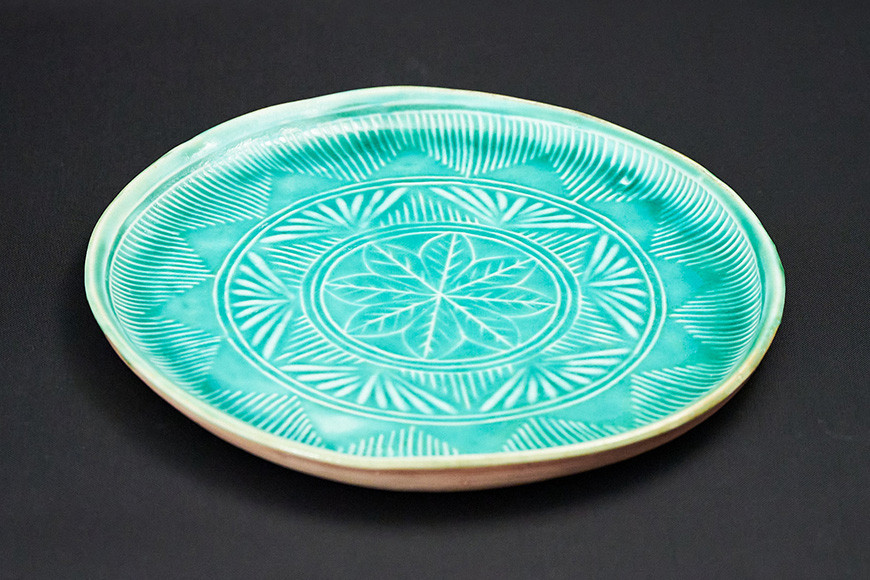 髙田 藍紗作 プレート3枚セット【笠間焼】