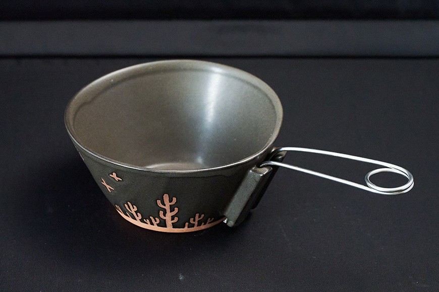 耐熱陶器 シェラカップ BLACK-1 コヨーテ【笠間焼】