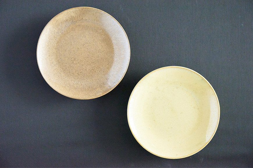 カサマモンブランプレート ２枚【笠間焼】向山窯