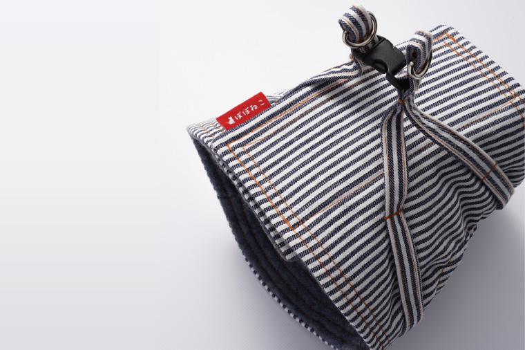 ぽぽねこ 猫に優しいベスト型ハーネス・リード付き（国産・オーガニックコットン・着せやすく脱げにくい）ペット用品(BP010)