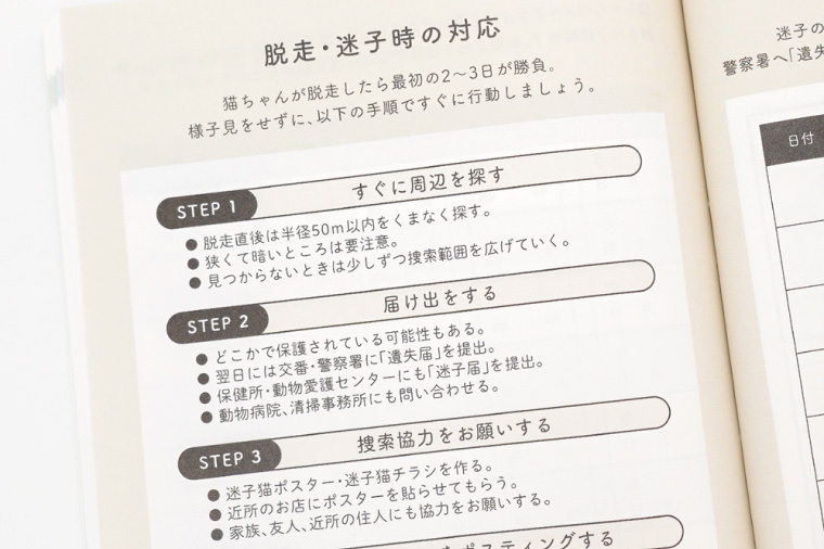 ぽぽねこ 猫の健康手帳（獣医師監修・A6サイズ・カバー付き）ペット用品(BP012)