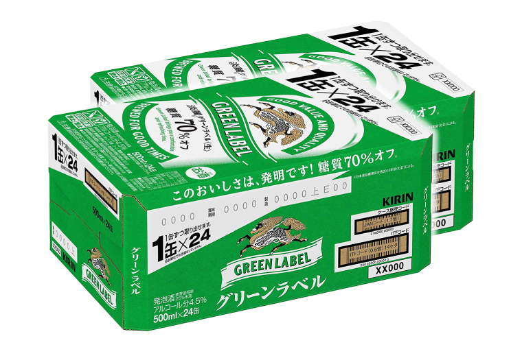 キリンビール取手工場産 淡麗グリーンラベル500ml缶-24本×2ケース|KIRIN 麒麟 発泡酒 淡麗 淡麗グリーンラベル 茨城県 取手市（AB084-1）