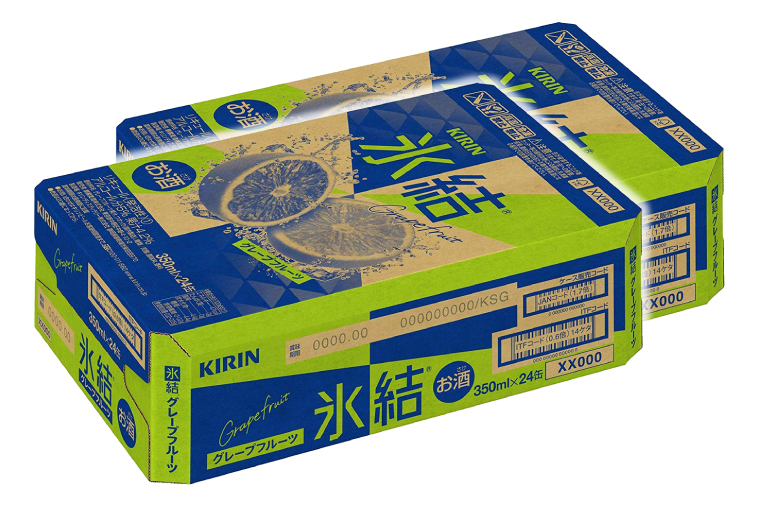 キリンビール取手工場産 氷結グレープフルーツ350ml缶-24本×2ケース|KIRIN 麒麟 チューハイ 氷結 氷結グレープフルーツ 茨城県 取手市（AB088-1）