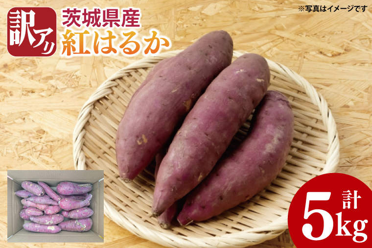 【2026年2月下旬より順次発送】【数量限定】訳アリ 茨城県産紅はるか 約5kg｜さつまいも 芋 サツマイモ 紅はるか 訳あり わけあり 先行予約 茨城県 取手市（AS003-1）