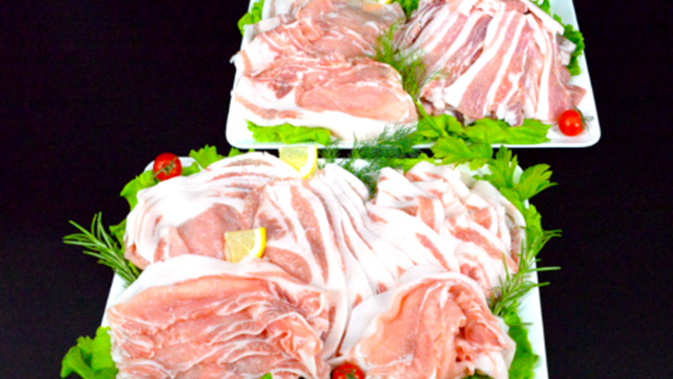 常陽さん家の SPF 美味豚 詰合せ 計 1.1kg 食べ比べ セット 豚肉 ロース しゃぶしゃぶ用 300g×2 バラ焼き肉用 500g 計 1.1kg 国産 ブランド豚 銘柄豚 茨城 SPF認定 農場 焼肉 焼き肉 豚ロース 豚バラ ロース バラ お肉