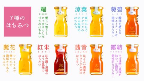 【 数量限定 】田舎はちみつ 7種 ギフトセット [ 結蜜 Musubi-R7 120g ]（ 茨城県共通返礼品： 五霞町 ） 季節で移ろう 生ハチミツ 蜂蜜 非加熱 茨城県産 国産 天然 純粋