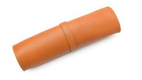 【サイフ工房ANDOU】ベルト付ロールペンケース（キャメル）筆箱 革小物 レザー 日本製 贈り物 ギフト プレゼント 記念日 誕生日 お祝い 社会人 メンズ レディース ユニセックス 男女兼用