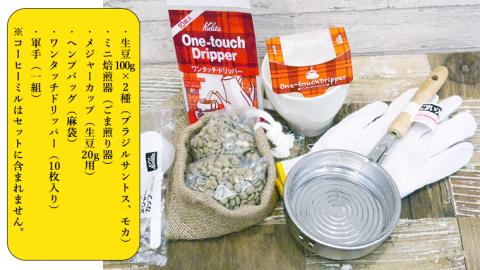 コーヒー 自家焙煎 セット コーヒー豆 200ｇ 2種 × 100ｇ コーヒー ブレンド 生豆 焙煎 初心者 お手軽