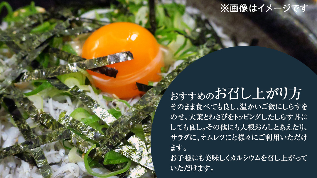 大津港水揚げの 釜揚げしらす 1kg (500g×2パック) (茨城県共通返礼品：北茨城市) しらす しらす丼 国内 釜揚げ 新鮮 シラス 海鮮 子ども カルシウム 減塩