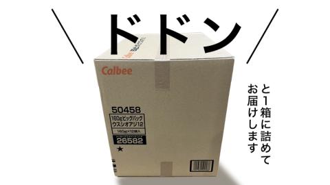 カルビー ポテトチップス BIGBAG 160g うすしお味 1ケース ( 12袋 ) ポテチ お菓子 おかし 大量 スナック おつまみ じゃがいも 数量限定