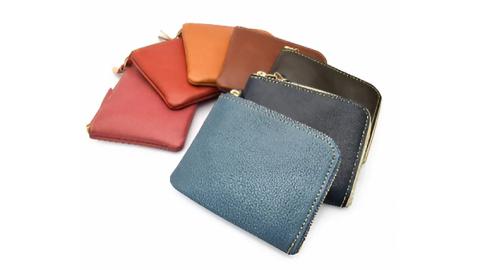 【サイフ工房ANDOU】L型ファスナー小銭入れ＜カラー：キャメル＞ 財布 さいふ ウォレット コインケース ミニ財布 コンパクト ミニ 日本製 贈り物 ギフト プレゼント 記念日 誕生日