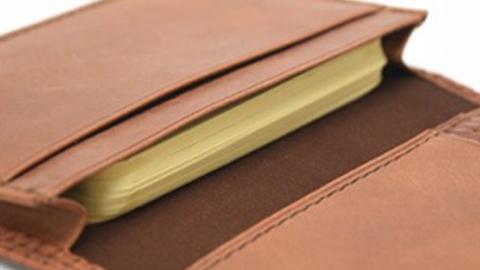 【サイフ工房ANDOU】牛革メッシュ型押し名刺入れ（ブラウン） レザー 革小物 本革  おしゃれ 個性的 日本製 贈り物 ギフト プレゼント 記念日 誕生日 お祝い 社会人 スーパーメッシュ