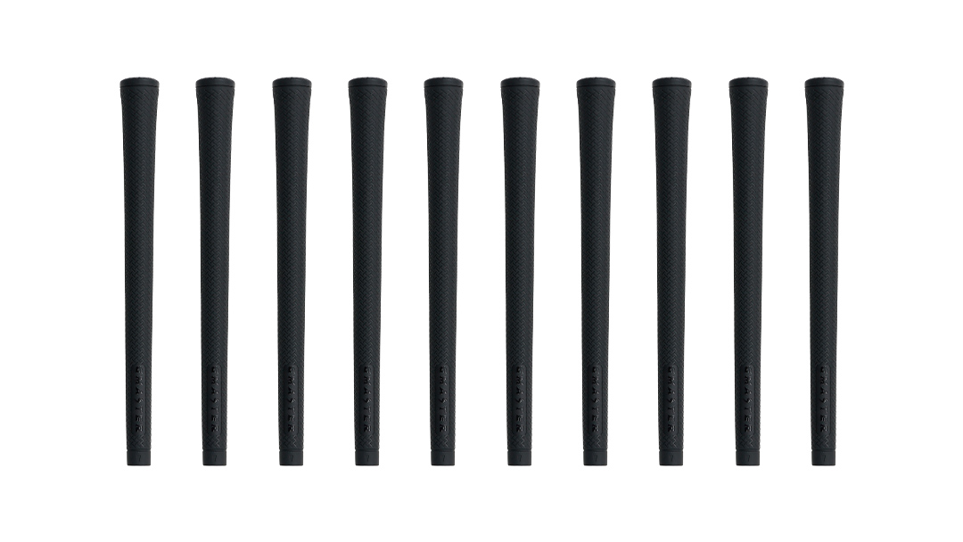 GMASTER GOLFGRIP ( スタンダード ) ブラック × ブラック 10本 ゴルフ グリップ ゴルフグリップ 日本製