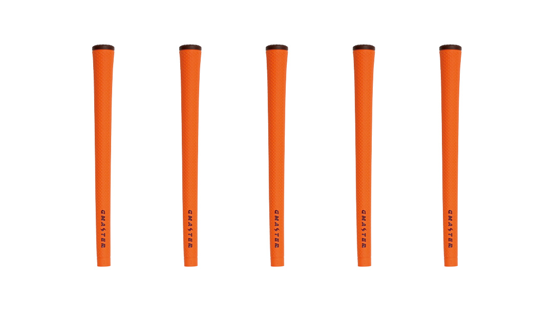 GMASTER GOLFGRIP ( スタンダード ) オレンジ × チョコレート 5本 ゴルフ グリップ ゴルフグリップ 日本製