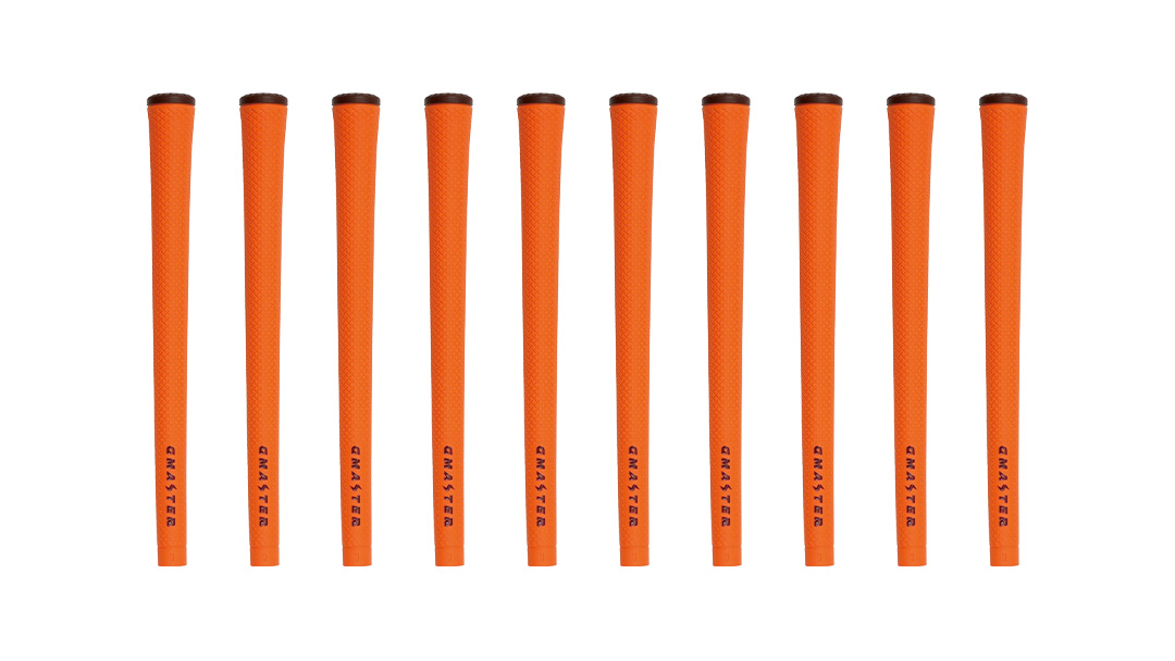 GMASTER GOLFGRIP ( スタンダード ) オレンジ × チョコレート 10本 ゴルフ グリップ ゴルフグリップ 日本製