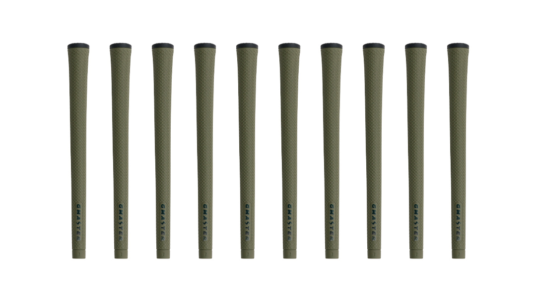 GMASTER GOLFGRIP ( スタンダード ) オリーブ × マルチプル 10本 ゴルフ グリップ ゴルフグリップ 日本製