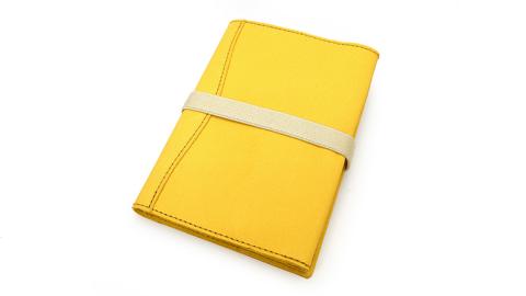 【サイフ工房ANDOU】文庫本カバー&ブックバンドのセット(イエロー) 革製品 レザー ブックカバー A6 プレゼント ギフト お祝い 誕生日 おしゃれ かわいい 日本製 読書