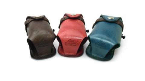 【サイフ工房ANDOU】ゴルフボールケース(マリンブルー) 本革 革 ゴルフ ゴルフボール ゴルフボールケース ボールケース ボール入れ ケース ティ オシャレ 手作り