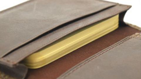 【サイフ工房ANDOU】牛革メッシュ型押し名刺入れ（チョコ） レザー 革小物 本革  おしゃれ 個性的 日本製 贈り物 ギフト プレゼント 記念日 誕生日 お祝い 社会人 スーパーメッシュ