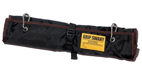 《 牛久市 限定 》GRIPSWANY ウォールポケット ブラック × ブラウン アウトドア キャンプ グリップスワニー 壁掛け収納 収納ポケット 壁掛け 吊り下げ収納 壁掛け袋 小物入れ 便利