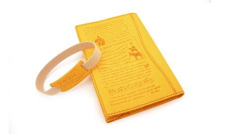 【サイフ工房ANDOU】文庫本カバー&ブックバンドのセット(イエロー) 革製品 レザー ブックカバー A6 プレゼント ギフト お祝い 誕生日 おしゃれ かわいい 日本製 読書