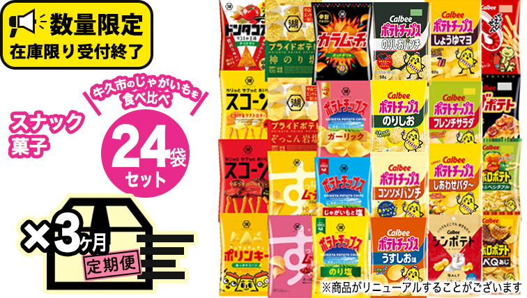 【 3ヶ月 連続 定期便 】 カルビー 湖池屋 人気 24種 詰め合わせ お楽しみ 24袋 スナック菓子 セット カルビー 湖池屋 ポテトチップス ポテチ お菓子 おかし 大量 スナック おつまみ