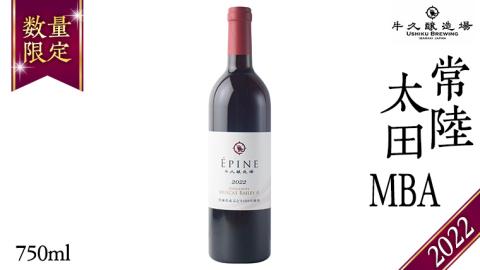 【 数量限定 】「 エピヌ 」 常陸太田 MBA 2022 茨城県産 牛久醸造場 日本ワイン 赤ワイン マスカット・ベーリー 750ml × 1本 やや辛口 ミディアムボディ お酒 贈り物
