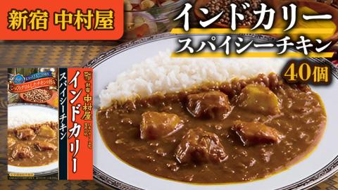 新宿 中村屋 インドカリー スパイシーチキン 40個 人気 洋食 レトルト 時短 カレー インドカレー スパイシーカレー 長期保存 災害用 保存食 レンチン レンジ