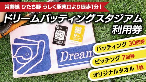 バッティング 30回券・ ピッチング 7回券 野球 バッティングセンター 体験 練習 チケット 運動 施設利用券 茨城県 牛久市