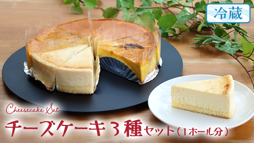 チーズケーキ 3種 バラエティー セット カットケーキ 詰合せ 食べ比べ 冷蔵 スイーツ デザート お菓子 洋菓子 ケーキ 焼き菓子 濃厚 ベイクド チーズ