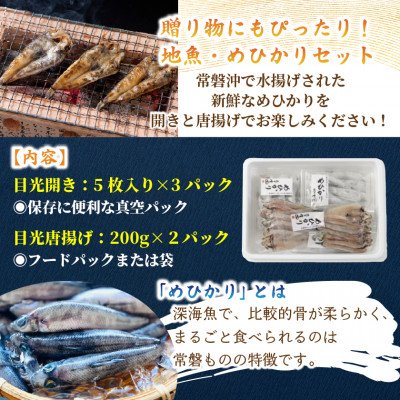 【常磐もの】深海の小さな高級魚!メヒカリ開きと唐揚げセット【配送不可地域：離島】