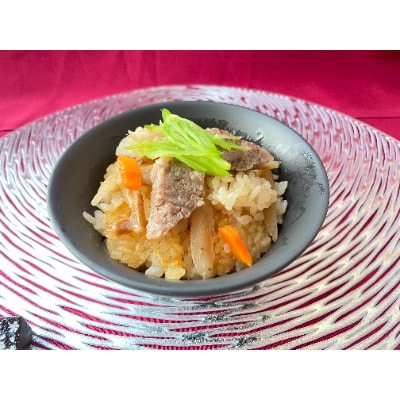 (潮騒の宿 丸徳) 　茨城県産　 黒毛和牛　常陸牛釜めし  炊き込み 2～3人前 2合分　【配送不可地域：離島】