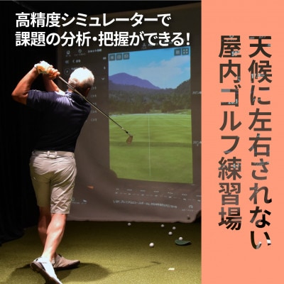 【利用クーポン券】ワンクラス上のゴルフシミュレーター券11回分+現役プロレッスン30分券
