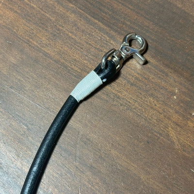 ラフテール【ウォレットロープ　丸ロープ41cm】ブラック　　CW-AC-WR-MARU-BK-41