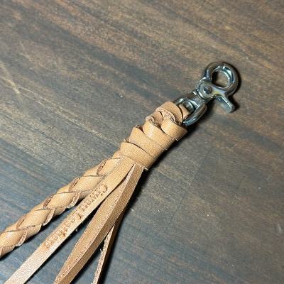 ラフテール【ウォレットロープ四つ編みロープ46cm】ナチュラルCW-AC-WR-4AMI-NA-46