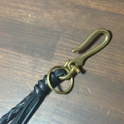 ラフテール【ウォレットロープ　四つ編みロープ50cm】ブラス　　CW-OL-ROPE-BR-50