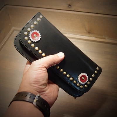 ラフテール【ロゼット　ロングウォレット】BK　　CW-RT-BK-L