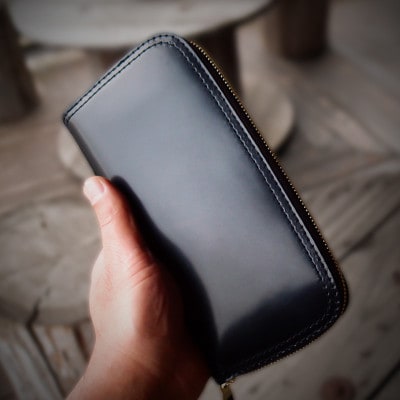 ラフテール【コードバン　ロングZIPウォレット　BLACK DAIAMOND】 CW-BKD-LZ