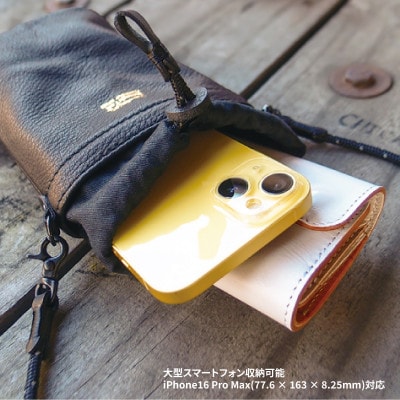 ラフテール【DEER TRAIL SMART POUCH】ライトキャメル　AC-DTSP-LCA