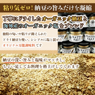 【京遊膳 花みやこ】NATTO SALT 3個入【配送不可地域：離島】