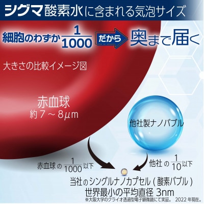 【酸素ナノバブル水】　シグマ酸素水　10リットル×1箱