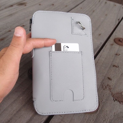 ラフテール【karami 空身】スマートフォンショルダー　銀鼠(グレー)　　