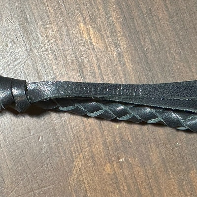 ラフテール【ウォレットロープ　四つ編みロープ46cm】ブラックCW-AC-WR-4AMI-BK-46