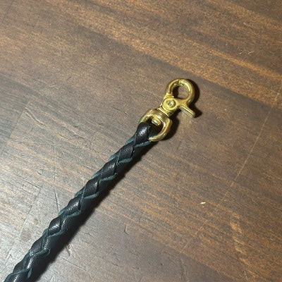 ラフテール【ウォレットロープ　四つ編みロープ55cm】ブラス　　CW-OL-ROPE-BR-55