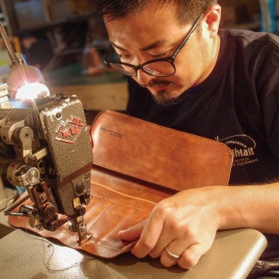 Ciwau leathers 【BOAT BAG】チェスナットブラウン　　