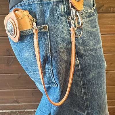 ラフテール【ウォレットロープ　平ロープ52cm】ナチュラル　　CW-AC-WR-HIRA-NA-52