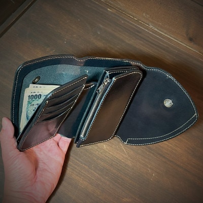 ラフテール【デュラブル　 ミドルウォレット　C-type】BK　　CW-SHE-DU-BK-C-M