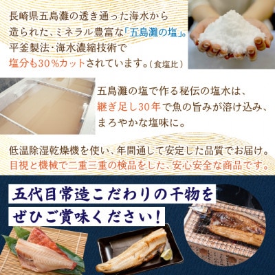 旬の味をそのまま冷凍!常造干物セットおまかせ5種10パック 真空個包装【配送不可地域：離島】